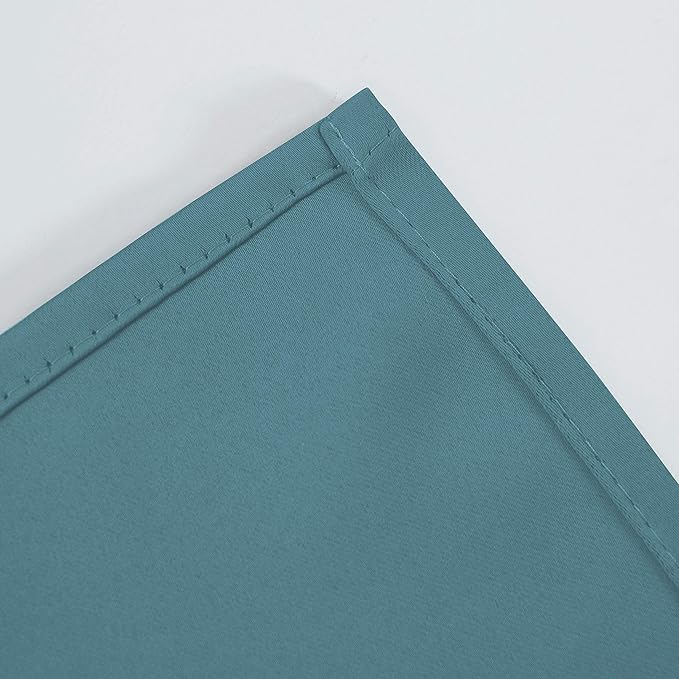 LEMOMO Sea Teal Thermal Blackout Curtains/52 x 72 Inch/Set of 2 Panels Room Darkening Curtains