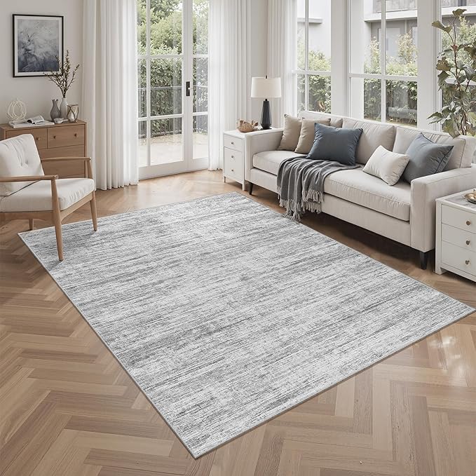Washbale Rugs 3x5 Ultra Soft Area Rug, Non Slip Indoor Entryway Rugs, Stain Resistant Area Rugs for Living Room Dining Bedroom，Modern Abstract Home Decor Small Rug