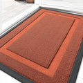 OLANLY Front Door Mat Indoor Outdoor Entrance, Waterproof All-Season, All-Weather Doormat, Sturdy Natural Rubber, Low Profile, Easy Clean Patio Porch Entryway Mat, 29.5x17, Vermillion Red