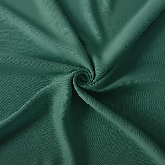 LEMOMO Green Blackout Curtains 34 x 54 Inch Length/Set of 2 Curtain Panels/Thermal Insulated Room Darkening Blackout Curtains for Bedroom