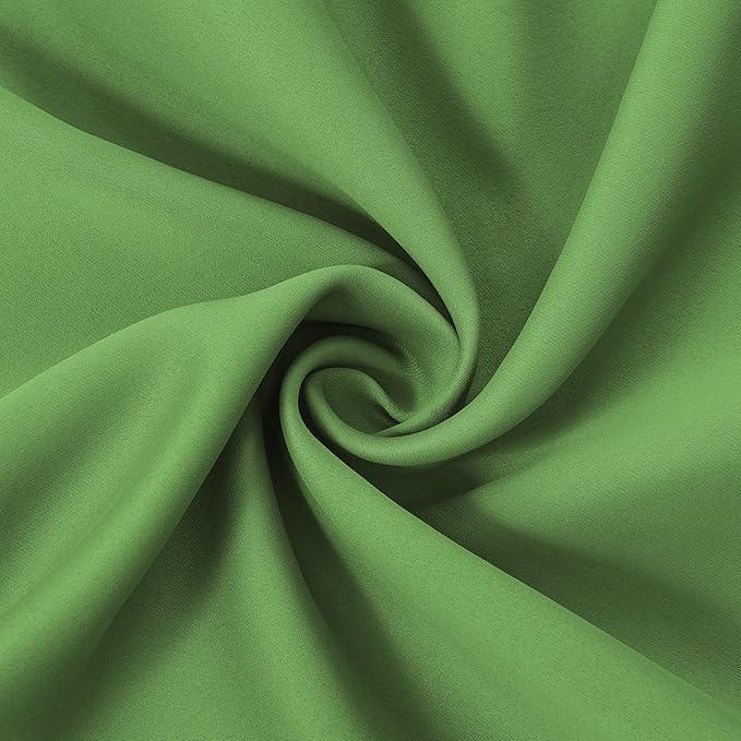 LEMOMO Light Green Thermal Blackout Curtains/38 x 84 Inch/Set of 2 Panels Room Darkening Curtains for Bedroom