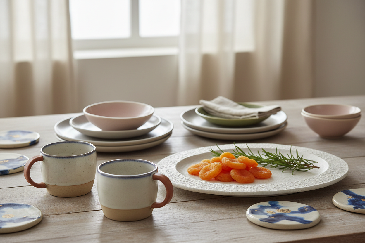 Table Accessories: From mugs to platters, every item complements your table beautifully. (make it real photo)